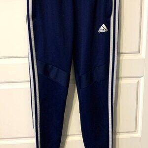 Adidas Joggers Jogging Pants Sweatpants Women's XS Aeroready Striped Navy